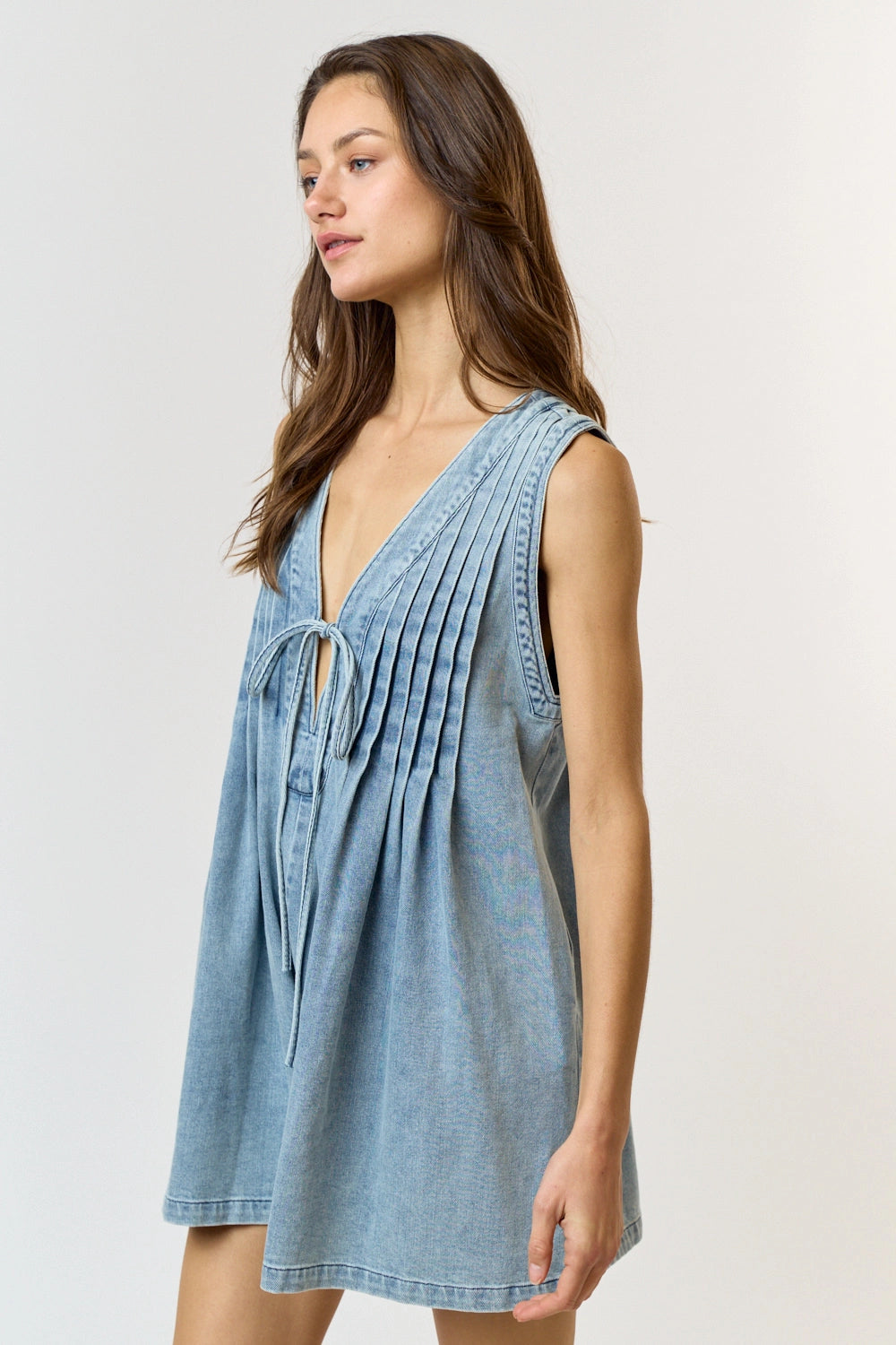 Easy Does It Denim Romper