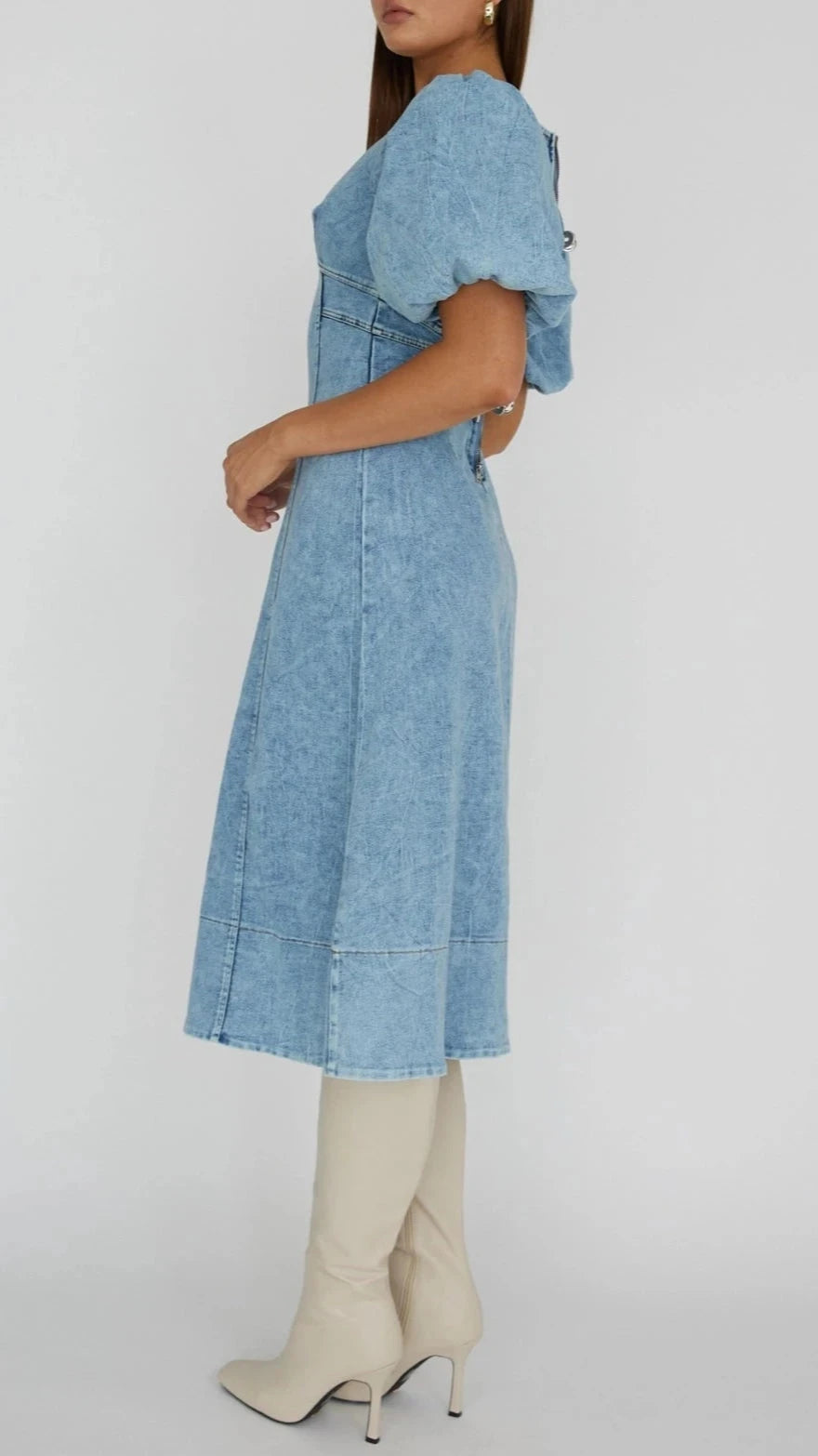Blue Jeans Midi Dress