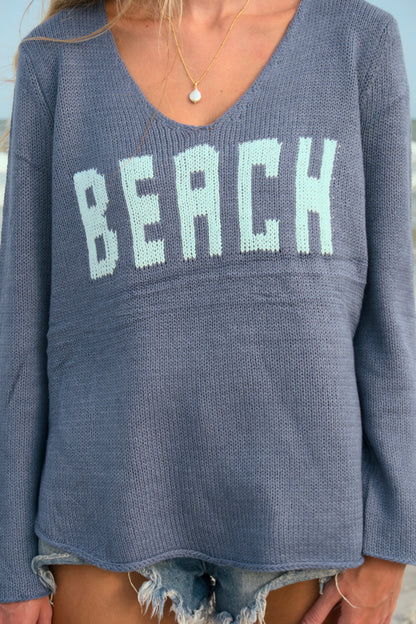 Beach V-Neck Sweater