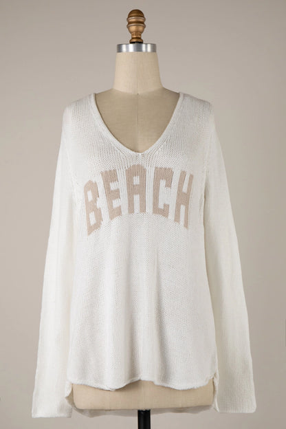 Beach V-Neck Sweater