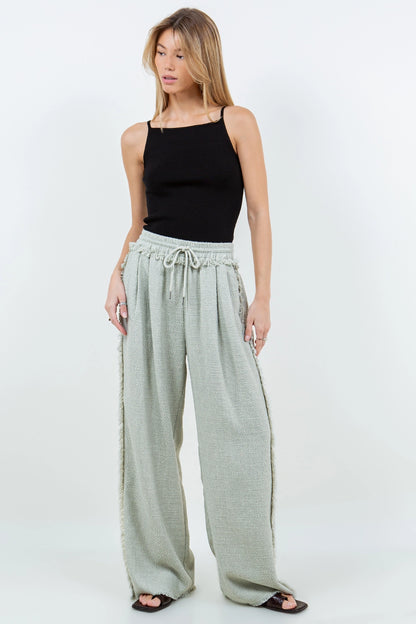 Lazy Sundaze Wide Leg Sweatpants